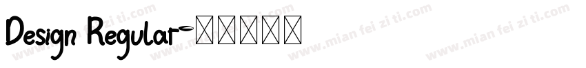 Design Regular字体转换